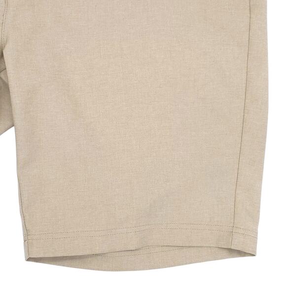 Pebble Beach Shorts Mens 38 Khaki Performance Golf Moisture Wicking Dry Luxe - Picture 6 of 12